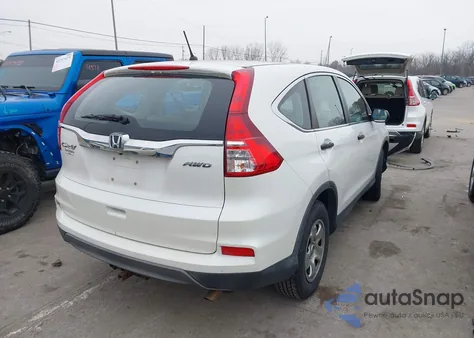 2015 Honda Cr-V Lx from USA, damaged, VIN 5J6RM4H39FL014689